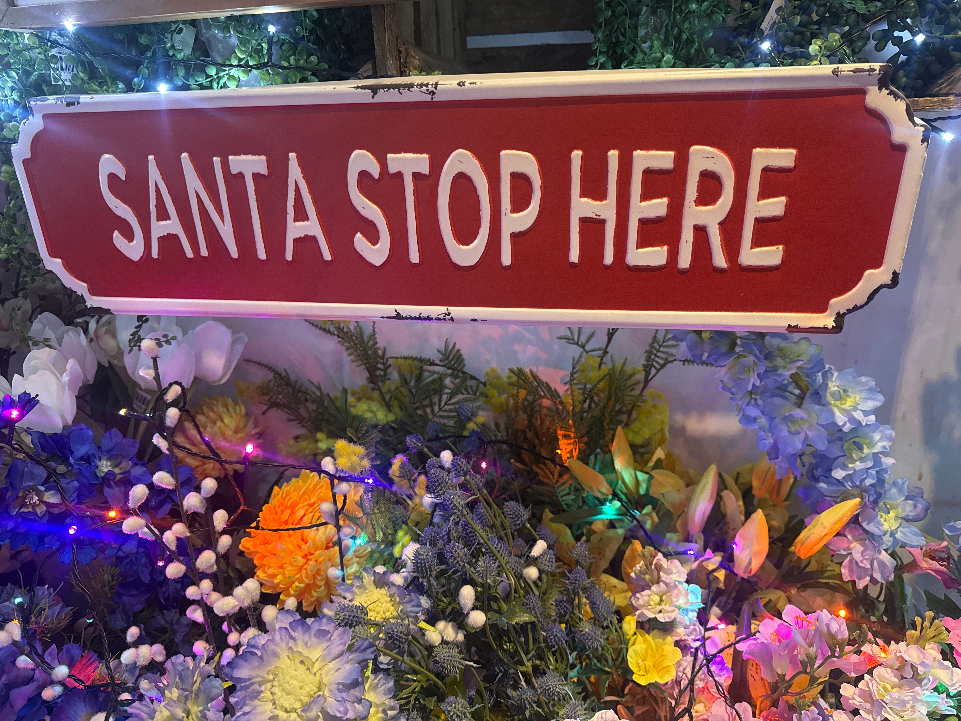 Santa stop here
