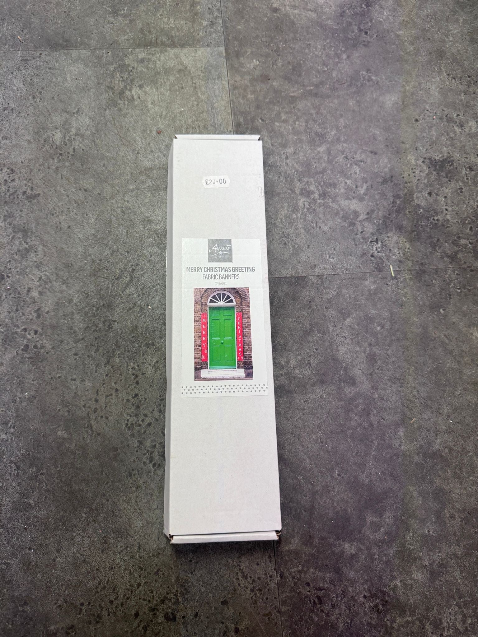 Merry Christmas Fabric Banner