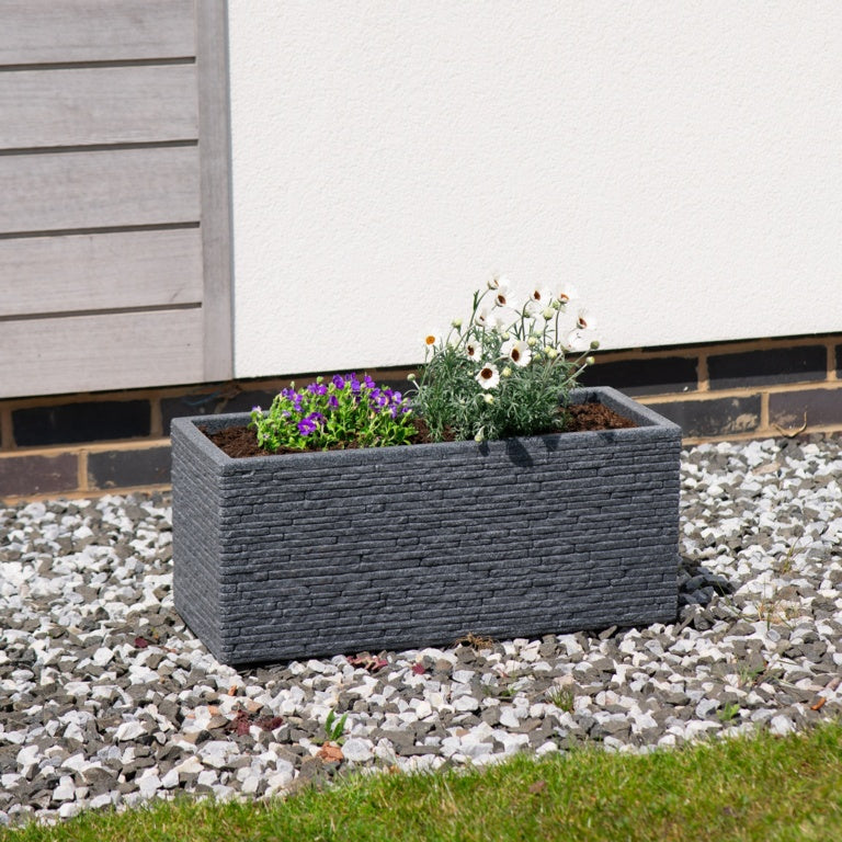 Strata Ash Slate Trough – Bespoke Blooms By Maybury