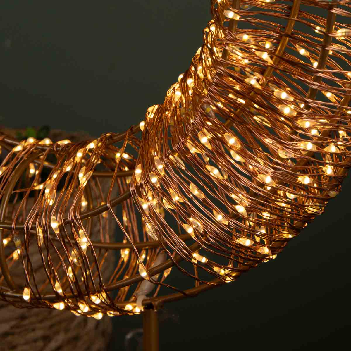 Rose Gold Table Top Wreath