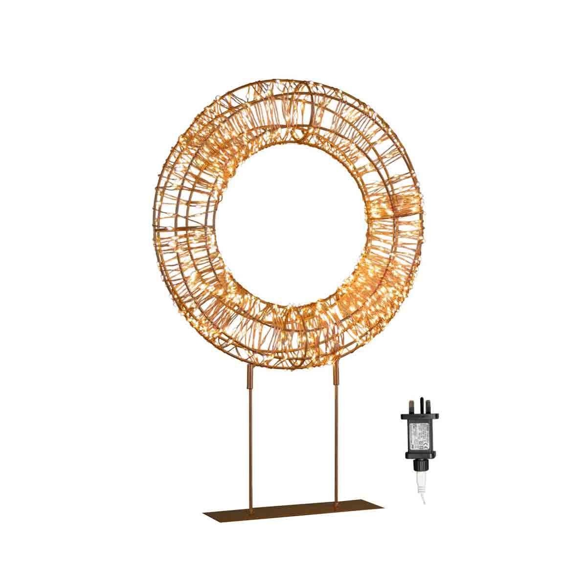 Rose Gold Table Top Wreath