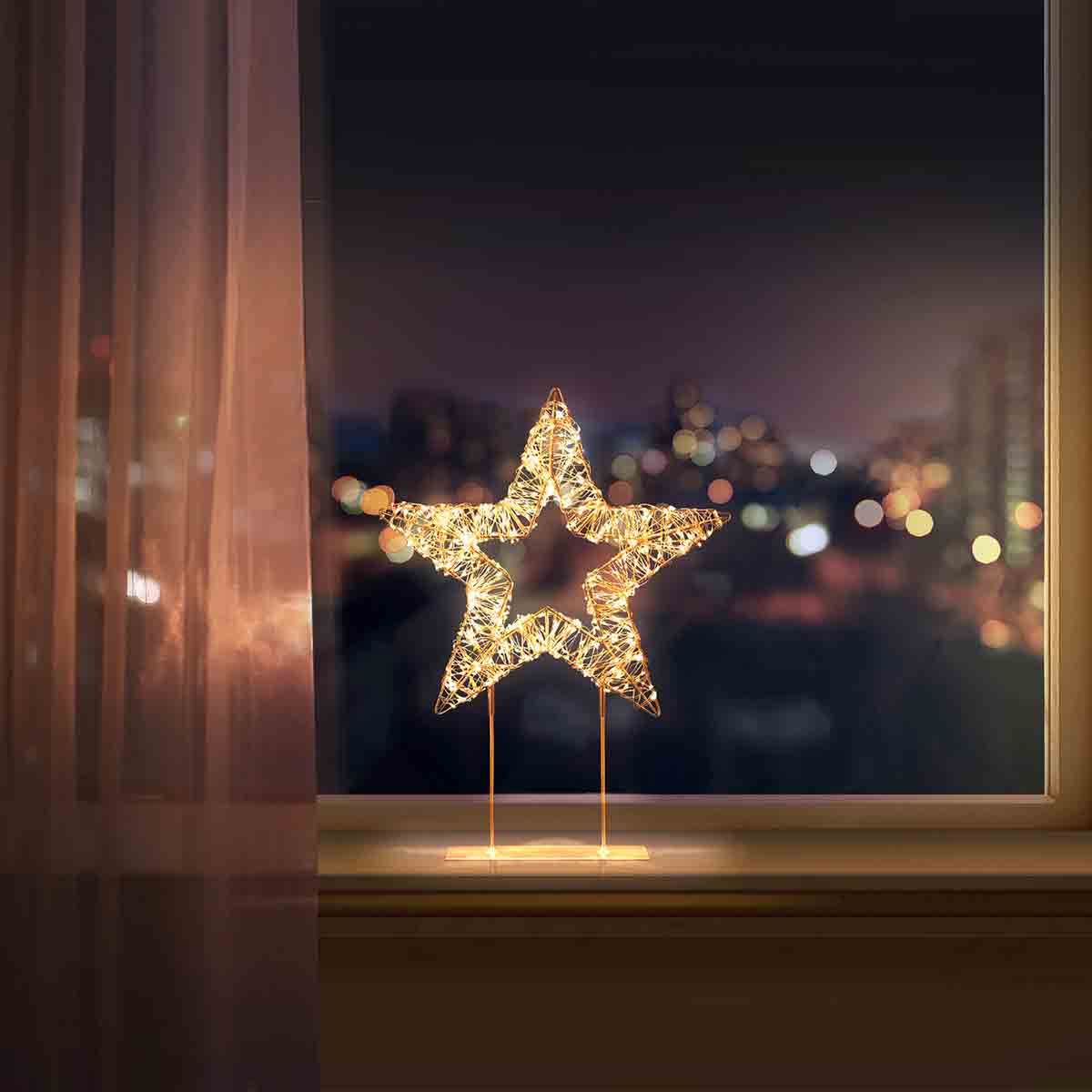 Rose Gold Table Top Star