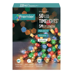 Multi-Coloured Battery LED Multi Function String Lights