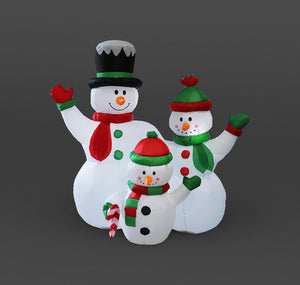 1.5m Inflatable Snowman Family