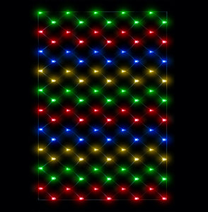 Multi Coloured Connectable Lights - Net Lights