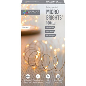 MicroBrights Vintage Gold Pin Lights