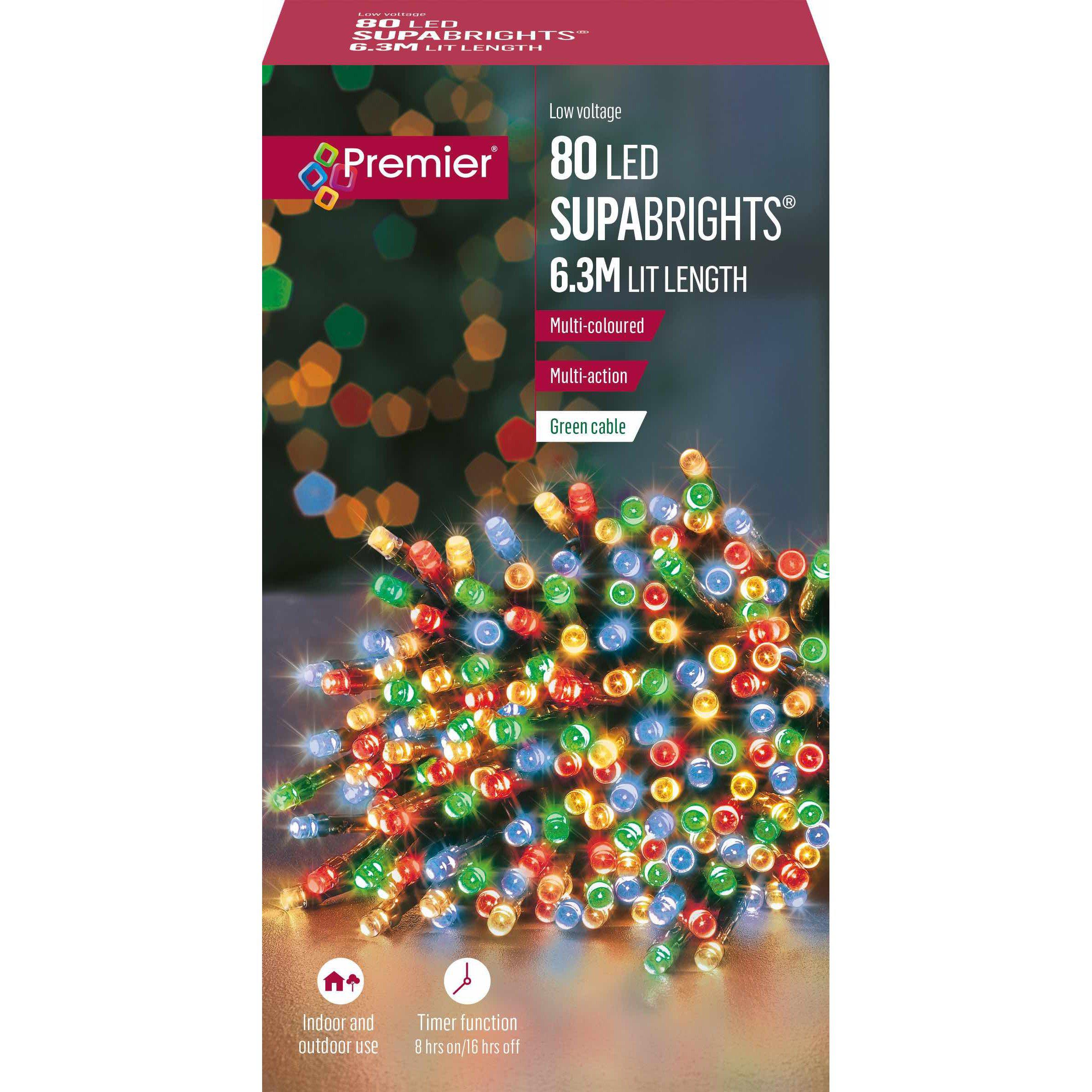Multi Coloured LED Multi Function String Lights