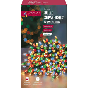 Multi Coloured LED Multi Function String Lights