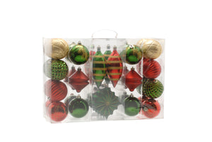 36 Piece Bauble (Red/Green/Gold)