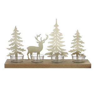Reindeer & Trees TeaLight Holder