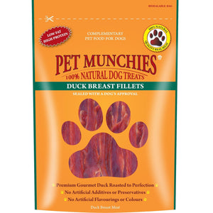 Pet Munchies Duck Breast Fillets 80g