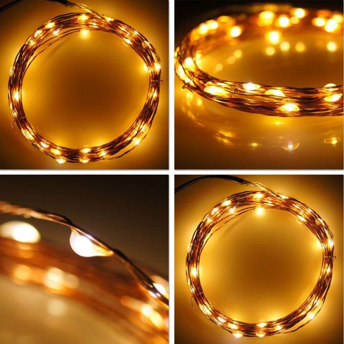 Warm White Copper Wire Lights (various lengths)