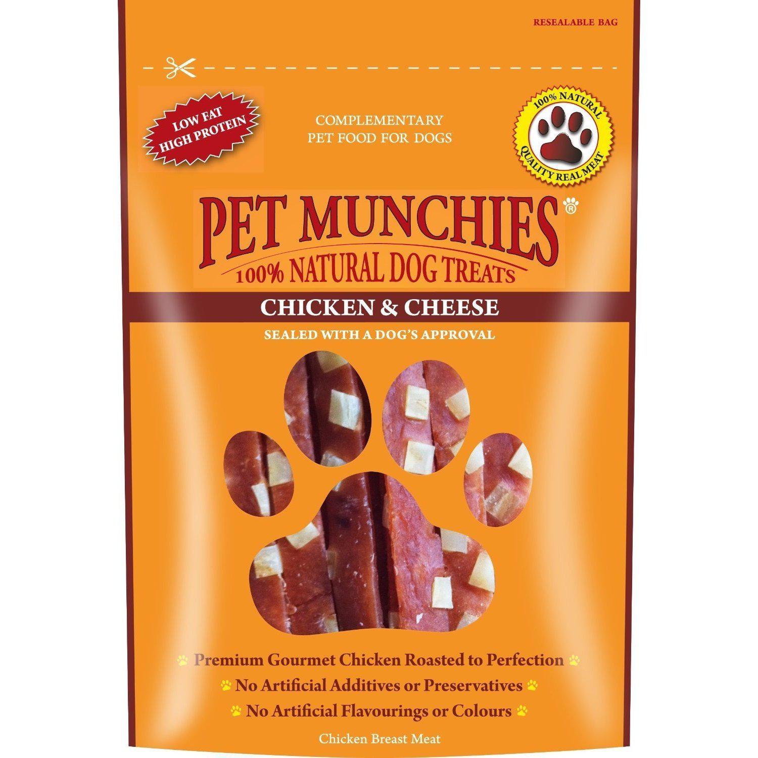 Pet Munchies Chicken and Cheese 100g