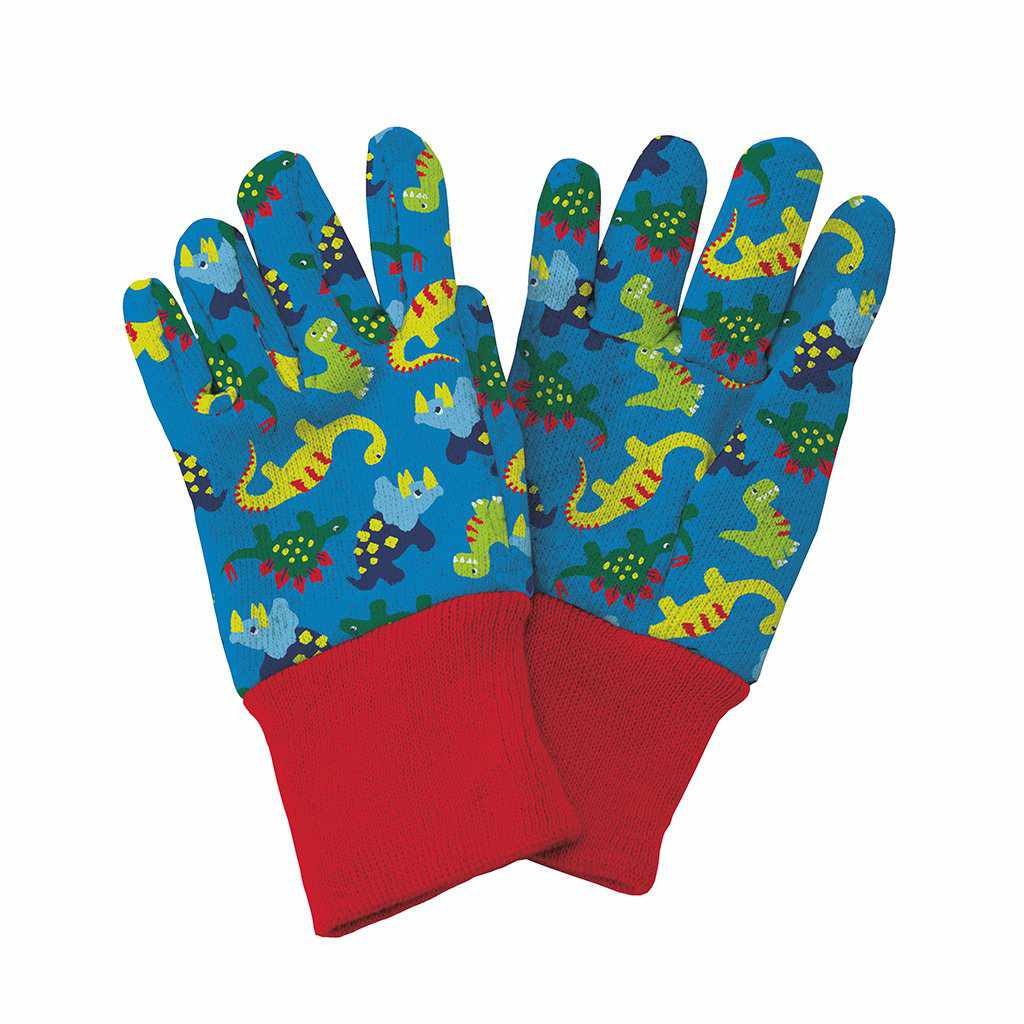 Kent and Stowe Kids Dinosaur Gloves - Blue