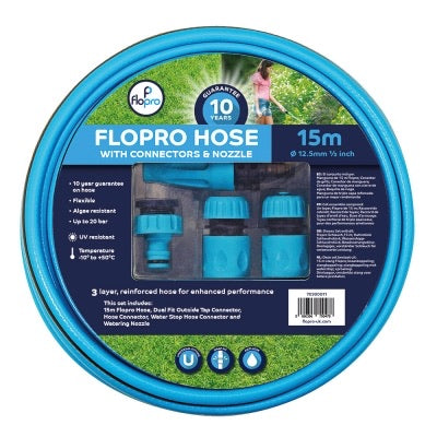 FloPro 15m Hose with Connectors