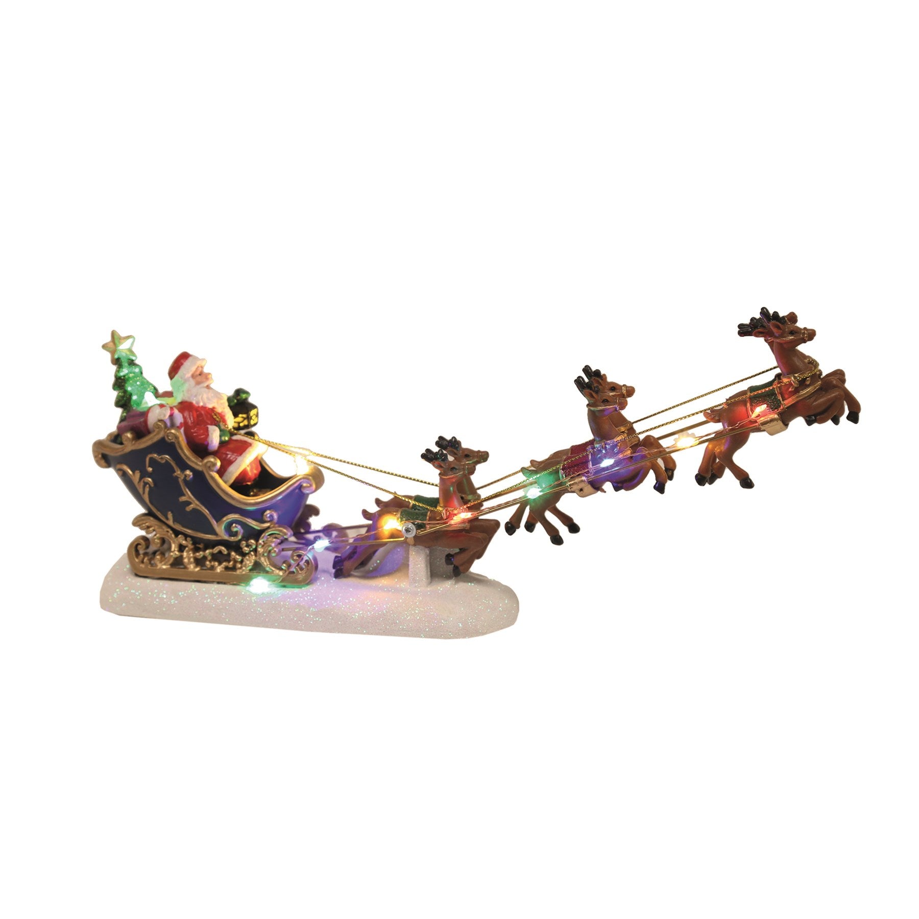 LED Santa Sleigh