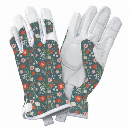Kent and Stowe Leather Gloves Meadow Flowers