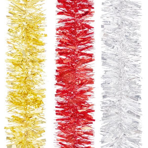 2m Long Christmas Tinsel (various colours)